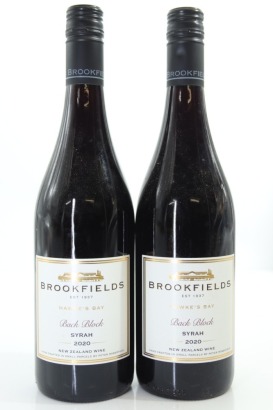 (2) 2020 Brookfields Back Block Syrah, Hawke's Bay