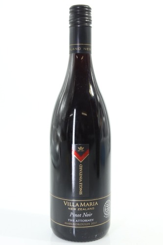 (1) 2017 Villa Maria Single Vineyard The Attorney Pinot Noir, Marlborough