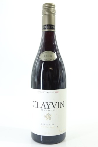 (1) 2016 Te Whare Ra Clayvin Single Vineyard Pinot Noir, Marlborough