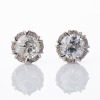 18ct White Gold, 1.00ct / 0.12ct Diamond Stud Earrings