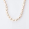 70cm, 7.4mm Pearl Necklace with 9ct Yellow Gold, Sapphire Set Clasp