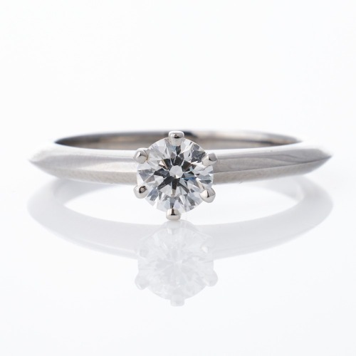 Tiffany & Co, Platinum / 0.40ct Diamond Solitaire Ring