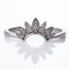Michael Hill, 10ct White Gold, 0.14ct Diamond Crown Enhancer Ring