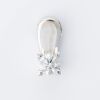 18ct White Gold, 0.59ct Diamond Pendant