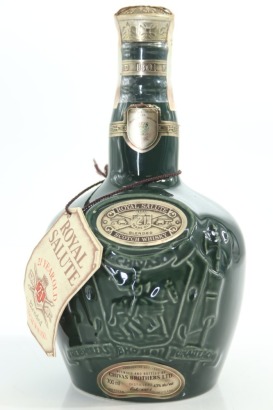 (1) Royal Salute 21 Year Old Emerald Flagon Blended Scotch Whisky, Scotland, 43% ABV, Circa 1980's (GB)