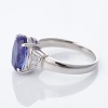 Platinum, 4.16ct Tanzanite / 0.45ct Diamond Ring - 2