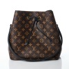 Louis Vuitton, Monogram Canvas / Black Leather Trim N&eacute;oNo&eacute; Bucket Bag MM