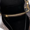 Louis Vuitton, Monogram Canvas / Black Leather Trim N&eacute;oNo&eacute; Bucket Bag MM - 4
