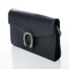 Gucci, Black Leather Dionysus Wallet on Chain - 2