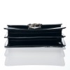 Gucci, Black Smooth Leather Interlocking GG Shoulder Bag - 3