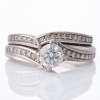Michael Hill, 18ct White Gold, 1.00ct Diamond Bridal Ring Set