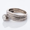 Michael Hill, 18ct White Gold, 1.00ct Diamond Bridal Ring Set - 2