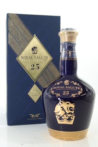 (1) Royal Salute 'The Treasured Blend' 25 Year Old Blended Scotch Whisky, 40% ABV (GB)
