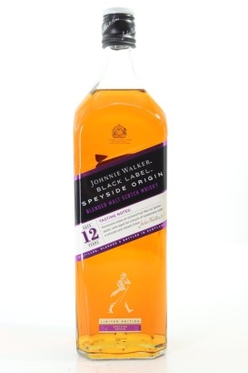 (1) Johnnie Walker Black Label 'Speyside Origin' 12 Year Old Blended Malt Scotch Whisky, Speyside, 1000ml, 42% ABV