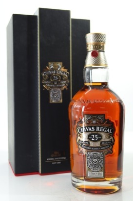(1) Chivas Regal 25 Year Old Blended Scotch Whisky, 40% ABV (GB)