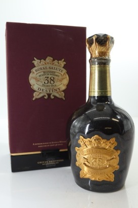 (1) Chivas Regal Royal Salute Stone of Destiny 38 Year Old Blended Scotch Whisky, 40% ABV, 500ml (GB)