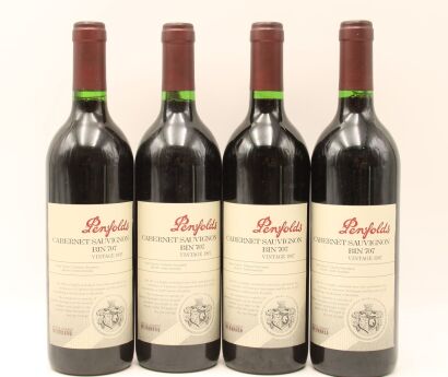 (4) 1997 Penfolds Bin 707 Cabernet Sauvignon, South Australia