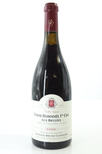 (1) 2000 Domaine Bruno Clavelier Aux Brulees Vieilles Vignes, Vosne-Romanee Premier Cru