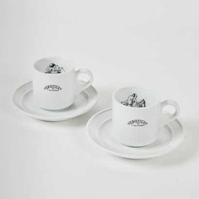 PAUL HARTIGAN Pair of Erotica Teacups