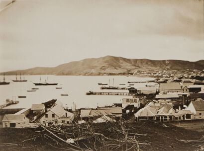 UNKNOWN PHOTOGRAPHER Jetties at Te Aro Foreshore