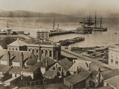 UNKNOWN PHOTOGRAPHER Queen's Wharf and Plumbers Wharf