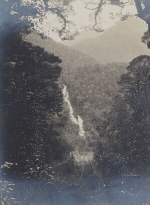 UNKNOWN PHOTOGRAPHER Waterfall Between Lake Ida and Head of Dusky Sound