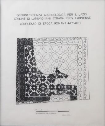 UNKNOWN ARTIST Lanuvian Geometric Roman Moasaic