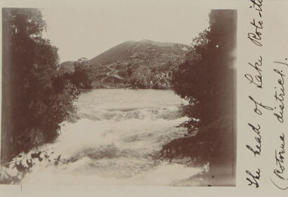 PHOTOGRAPHIC POSTCARD The head of the lake Rotoiti