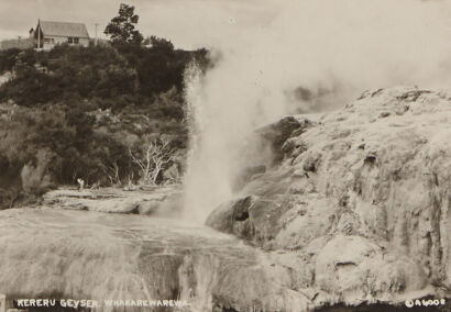 PHOTOGRAPHIC POSTCARD Kereru Geyser, Whakarewarewa