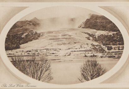 PHOTOGRAPHIC POSTCARD The Lost White Terraces