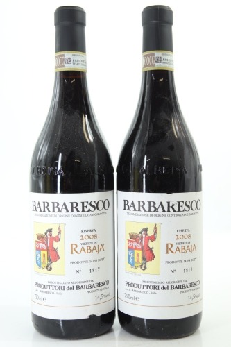 (2) 2008 Produttori del Barbaresco Rabaja, Barbaresco Riserva DOCG [RP96] (STOL)