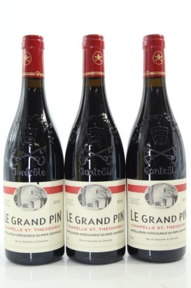 (3) 2019 Chapelle Saint Theodoric Chateauneuf-du-Pape Le Grand Pin, Rhone [RP96-98] [JR18]