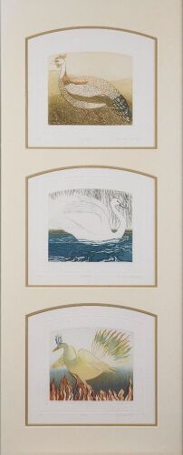 BRENDA HARTILL Earth, Water and Fire (triptych)