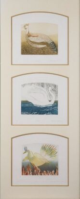 BRENDA HARTILL Earth, Water and Fire (triptych)