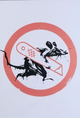 BANKSY Cut & Run (Poster for GOMA Art Show, Glasgow)