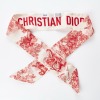 Christian Dior, Toile de Jouy, 100% Silk Mitzah Scarf with Box