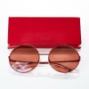 Fendi, Red Round Sunglasses with Box - 2