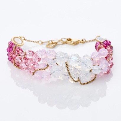 Swarovski, 18cm Multicoloured Crystal Bead Bracelet with Box