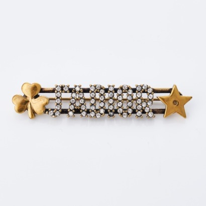 Christian Dior, J'Adior Crystal-Embellished Brooch with Box