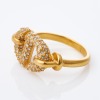 Christian Dior, Crystal-Embellished CD Ring with Box - 2