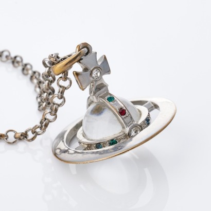 Vivienne Westwood, Crystal-Embellished Orb Pendant Necklace with Box