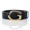 Gucci, Black Leather GG Belt with Box, Size 80
