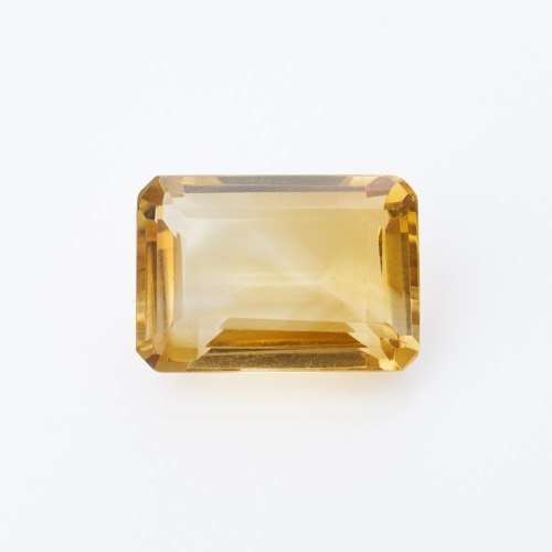 Loose, 22.45ct Rectangular Step-Cut Citrine