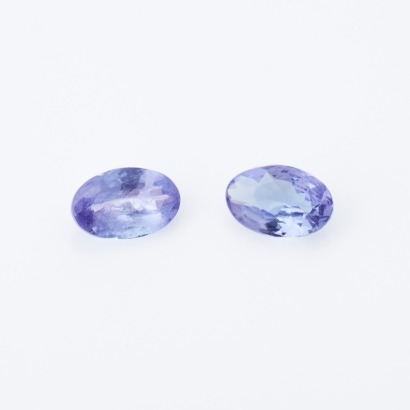 Loose, Pair of 0.65ct Oval-Cut Tanzanites