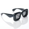LOEWE, LW40098I Black Inflated Square Sunglasses with Case