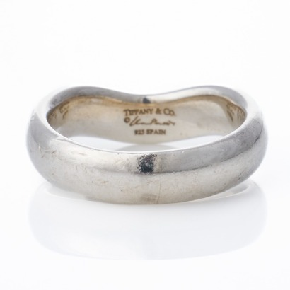 Tiffany & Co, Elsa Peretti, Sterling Silver Curved Band