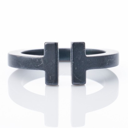 Tiffany & Co, T Square Stainless Steel Ring