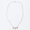 Tiffany & Co, Sterling Silver / 18ct Yellow Gold, Triple Ribbon Bow Necklace with Box - 2