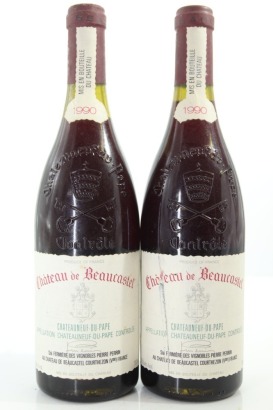 (2) 1990 Chateau de Beaucastel Chateauneuf-du-Pape, Rhone [JR16] [RP96]