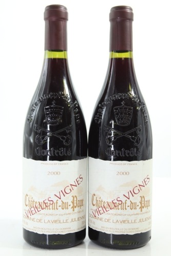 (2) 2000 Domaine de la Vieille Julienne Chateauneuf-du-Pape Vieilles Vignes, Rhone [RP97]
